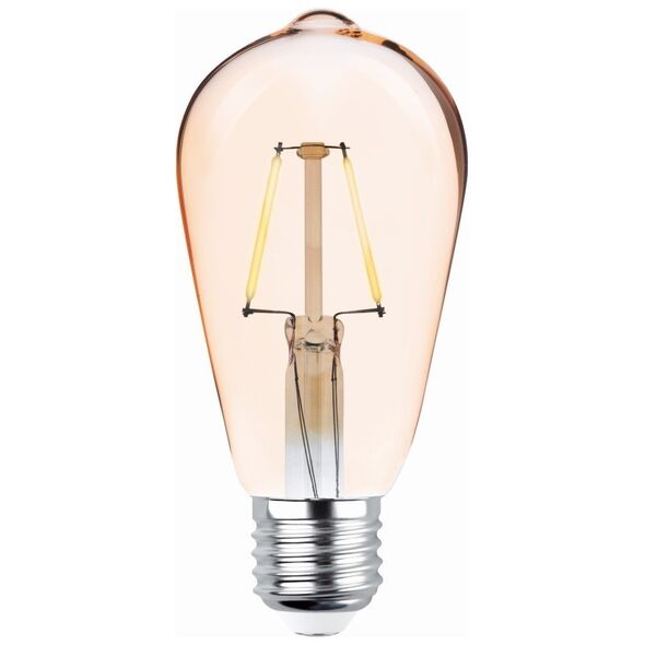 LED Bulb Filament E27 ST64 4W 230V 2200K 400lm COG gold Forever Light