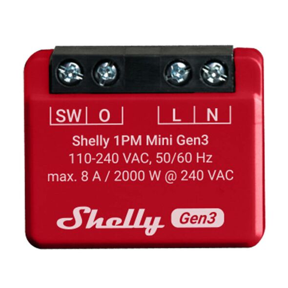 Shelly Controller 1PM Mini Gen3 062270  1PMminiGen3 έως και 12 άτοκες δόσεις 3800235261590