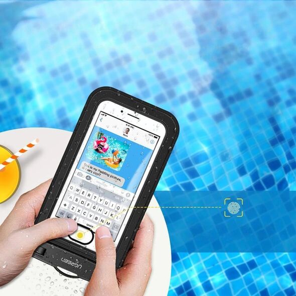 Ugreen Ugreen - Waterproof Case (50919) - IPX8, with Security System for Mobile Phone, max 6.5" - Black 6957303859191 έως 12 άτοκες Δόσεις