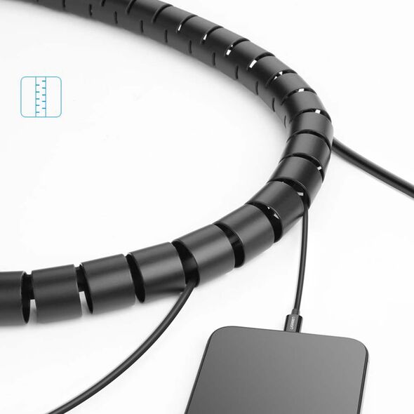 Ugreen Ugreen - Cable Organizer (30818) - Protection Tube DIA, 25mm Wide, 1.5m Length - Black 6957303838189 έως 12 άτοκες Δόσεις