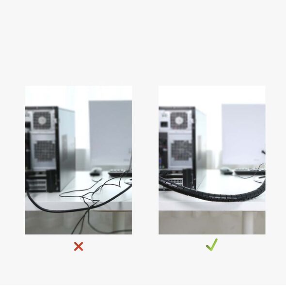 Ugreen Ugreen - Cable Organizer (30818) - Protection Tube DIA, 25mm Wide, 1.5m Length - Black 6957303838189 έως 12 άτοκες Δόσεις