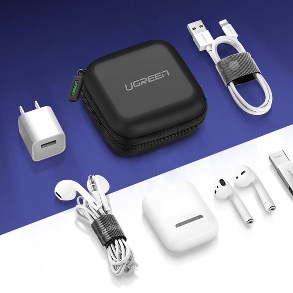 Ugreen Ugreen - Headset Storage Bag (40816) - with Zipped Mesh Pocket, Soft Inner Layers - Black 6957303848164 έως 12 άτοκες Δόσεις