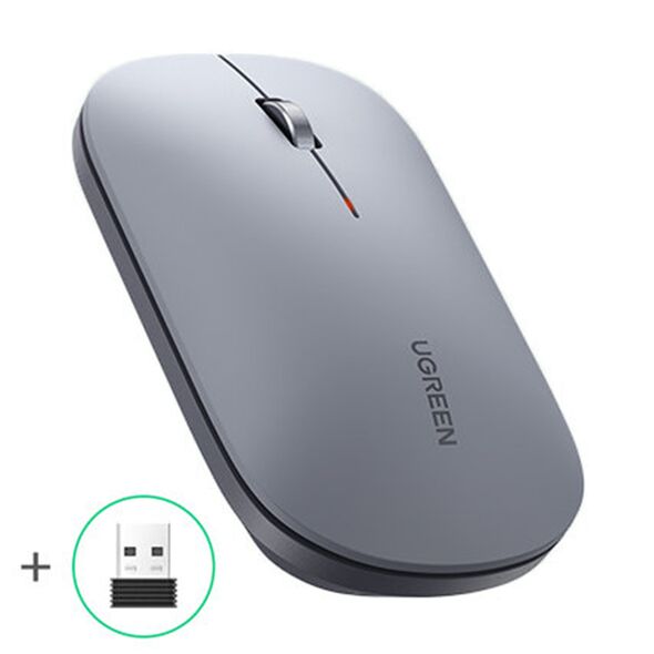 Ugreen Ugreen - Wireless Mouse (90373) - Slim Design, Dual Mode, Adjustable DPI (1000-4000) - Gray 6957303893737 έως 12 άτοκες Δόσεις