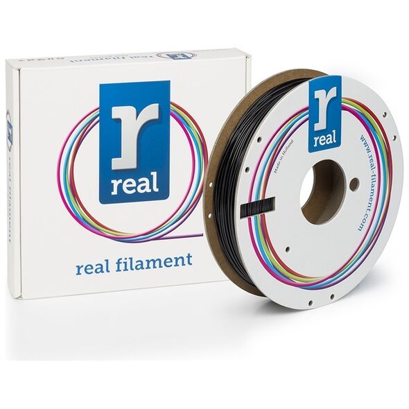 REAL PETG 3D Printer Filament - Black - spool of 0.5Kg - 1.75mm (REALPETGSBLACK500MM175) έως 12 άτοκες Δόσεις