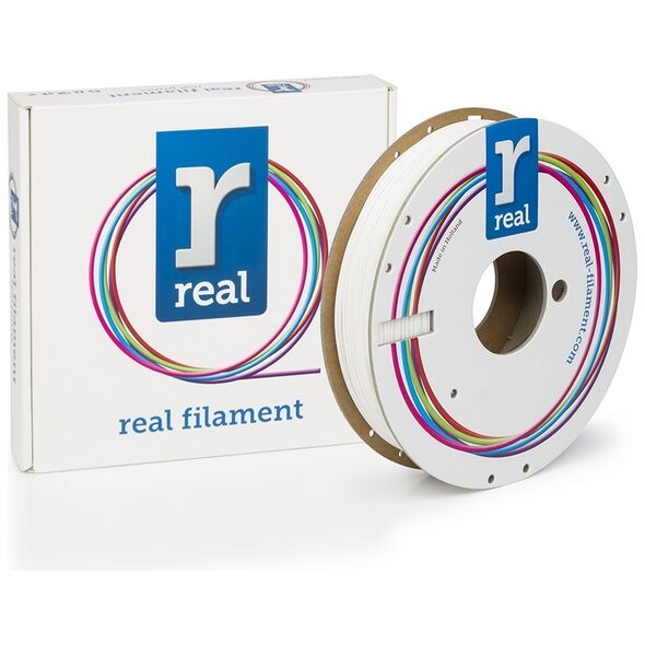 REAL PLA 3D Printer Filament - White - spool of 0.5Kg - 1.75mm (REALPLAWHITE500MM175) έως 12 άτοκες Δόσεις