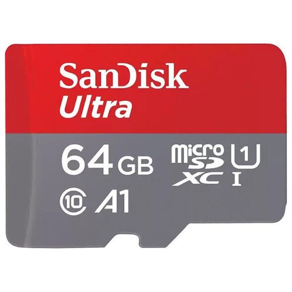 Sandisk Ultra microSDXC 64GB Class 10 U1 A1 UHS-I 140MB/s (SDSQUAB-064G-GN6MA) (SANSDSQUAB-064G-GN6MA) έως 12 άτοκες Δόσεις