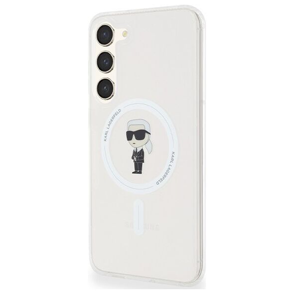 Karl Lagerfeld case for Samsung Galaxy S23+ KLHMS23MHFCKNOT transparent HC MAGSAFE IML IKONIK 3666339241858