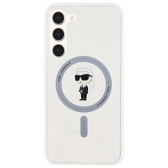 Karl Lagerfeld case for Samsung Galaxy S23+ KLHMS23MHFCKNOT transparent HC MAGSAFE IML IKONIK 3666339241858