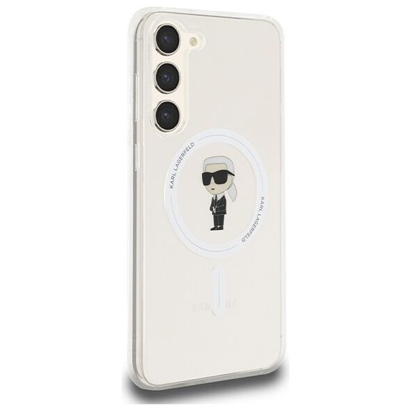 Karl Lagerfeld case for Samsung Galaxy S23+ KLHMS23MHFCKNOT transparent HC MAGSAFE IML IKONIK 3666339241858