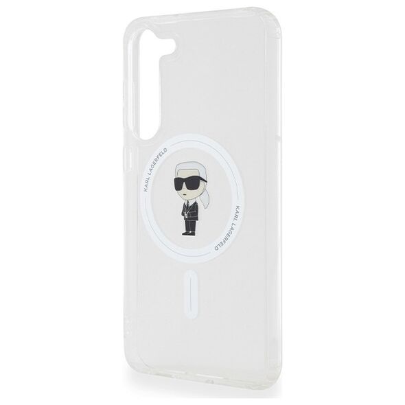 Karl Lagerfeld case for Samsung Galaxy S23+ KLHMS23MHFCKNOT transparent HC MAGSAFE IML IKONIK 3666339241858