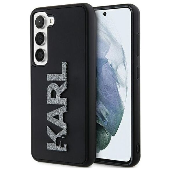 Karl Lagerfeld case for Samsung Galaxy S23+ KLHCS23M3DMBKCK black HC 3D LOGO GLITTER 3666339241940