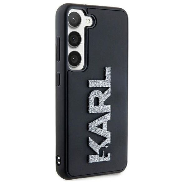 Karl Lagerfeld case for Samsung Galaxy S23+ KLHCS23M3DMBKCK black HC 3D LOGO GLITTER 3666339241940