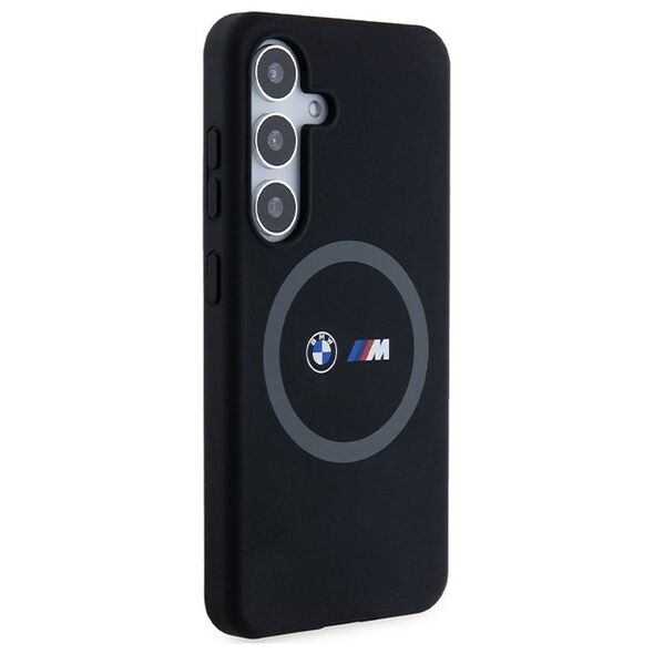 BMW case for Samsung Galaxy S24 black M Silicone Printed Ring MagSafe 3666339242893