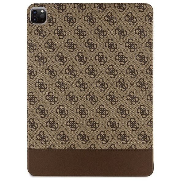 Guess case for iPad Pro 12,9&quot; GUFCP12PS4SGW brown Allover 4G Stripe 3666339119300