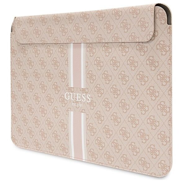Guess sleeve GUCS16P4RPSP 16” pink Sleeve 4G Stripes 3666339120566