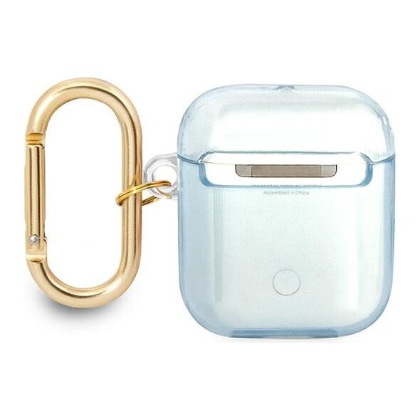 Guess case for AirPods 1 / 2 GUA2HHTSB blue Cord 3666339047108