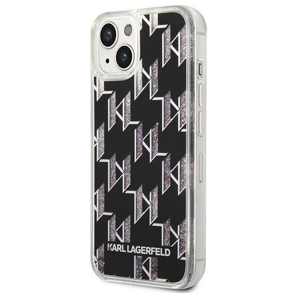 Karl Lagerfeld case for iPhone 14 Pro 6,1&quot; KLHCP14LLMNMS silver HC Liquid Glitter Monogram 3666339076290
