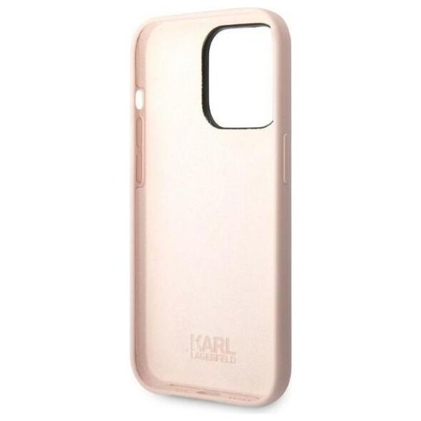 Karl Lagerfeld case for iPhone 14 Pro 6,1&quot; KLHCP14LSNIKBCP pink hard case Silicone NFT Ikonik 3666339098636