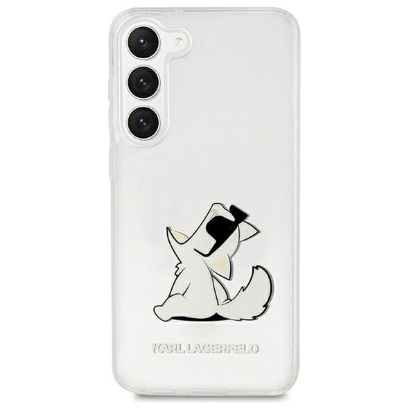 Karl Lagerfeld case for Samsung Galaxy S23 Plus KLHCS23MCFNRC transparent HC PC/TPU Choupette Eat 3666339114855
