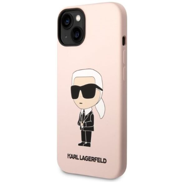 Karl Lagerfeld case for iPhone 14 Plus 6,7&quot; KLHMP14MSNIKBCP pink hardcase Magsafe Silicone NFT Ikonik 3666339087654