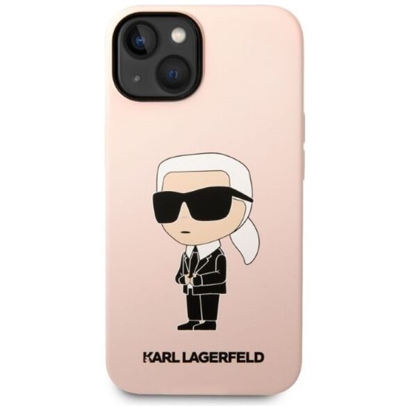 Karl Lagerfeld case for iPhone 14 Plus 6,7&quot; KLHMP14MSNIKBCP pink hardcase Magsafe Silicone NFT Ikonik 3666339087654
