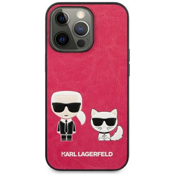 Karl Lagerfeld case for iPhone 13 Pro / 13 6,1&quot; KLHCP13LPCUSKCP fushia hard case Iconic Karl & Choupette 3666339027278