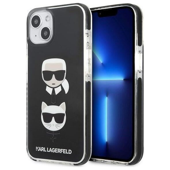 Karl Lagerfeld case for iPhone 13 Pro KLHCP13LTPE2TK black hard case Iconic Karl & Choupette 3666339048662