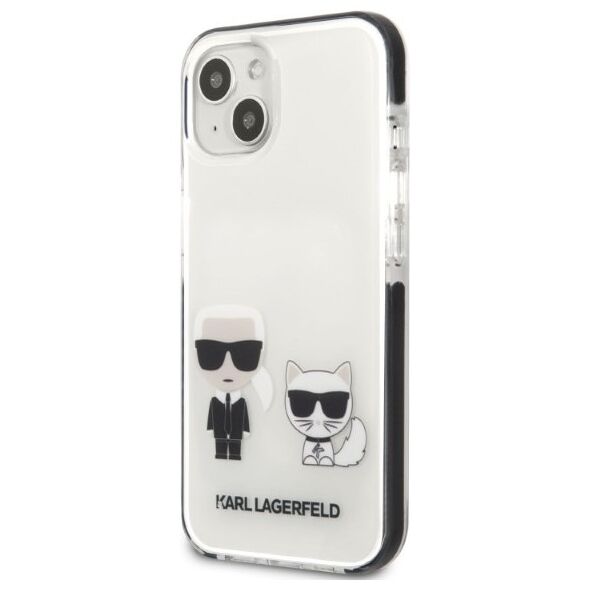 Karl Lagerfeld case for iPhone 13 Mini KLHCP13STPEKCW black hard case Iconic Karl & Choupette 3666339048600