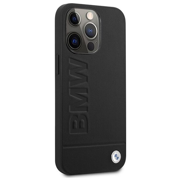 BMW case for iPhone 14 Pro Max 6,7&quot; BMHMP14XSLLBK black hard case Signature Logo Imprint MagSafe 3666339072216