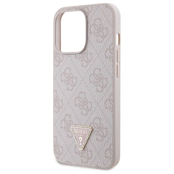 Guess case for iPhone 13 Pro 6,1&quot; GUHCP13LP4TDSCPP pink HC PU Leather Metal Logo Strass Crossbody 3666339147167