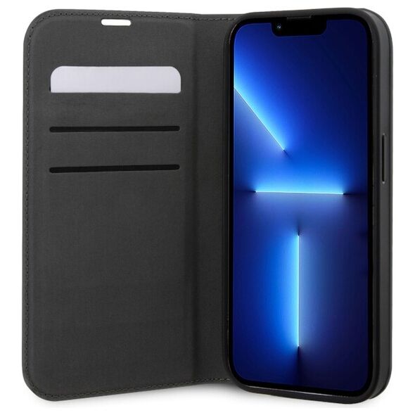 Karl Lagerfeld case for iPhone 14 Pro 6,1&quot; KLBKP14LSANKCPG silver Saffiano Karl & Choupette 3666339122843