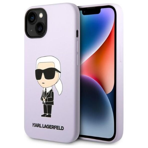 Karl Lagerfeld case for iPhone 14 Plus 6,7&quot; KLHCP14MSNCHBCP purple HC Silicone NFT Choupette 3666339086695
