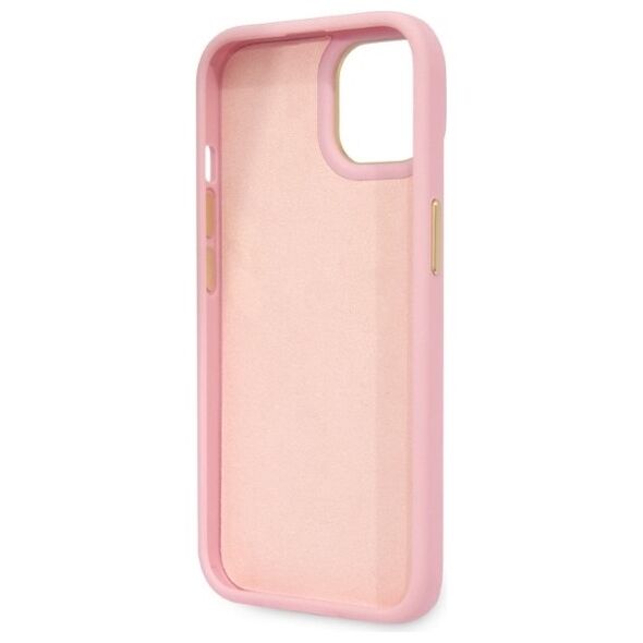 Guess case for iPhone 14 Plus 6,7&quot; GUHCP14MHGCRHP pink hardcase Croco Collection 3666339082932