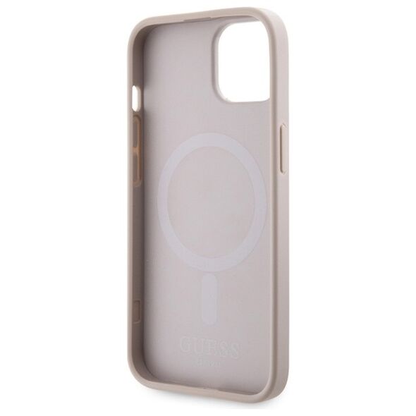 Guess case for iPhone 14 Plus 6,7&quot; GUHMP14MHGCFSEP pink hard case GCube Stripes MagSafe 3666339112516