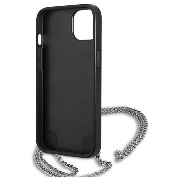 Karl Lagerfeld case for iPhone 13 KLHCP13MPMK black hard case Chain Logo 3666339049935