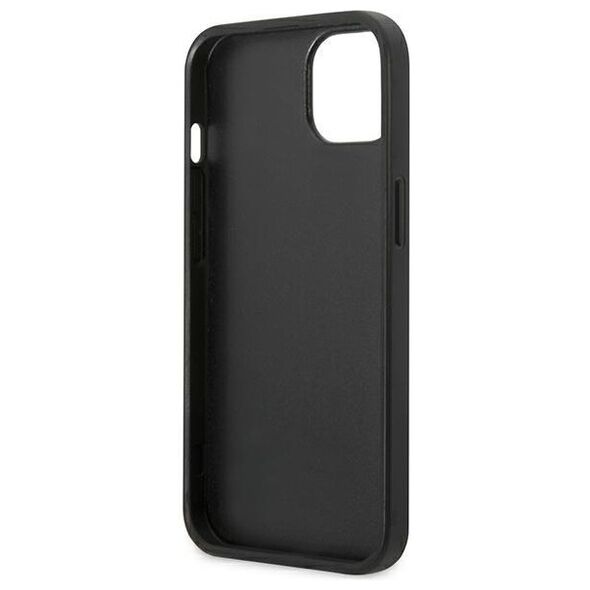Karl Lagerfeld case for iPhone 13 Mini KLHCP13SSFMP2DG silver hard case Saffiano Logo 3666339048884