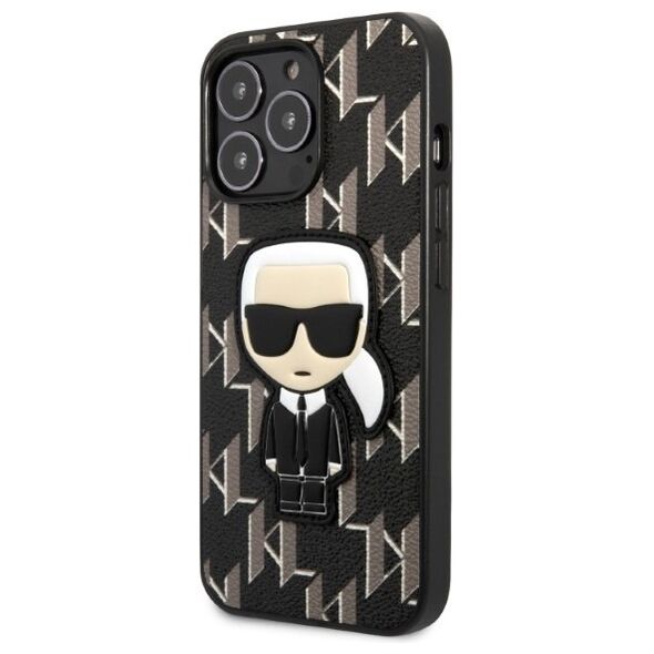 Karl Lagerfeld case for iPhone 13 Pro KLHCP13LPMNIKBK black hard case Monogram Iconic Karl 3666339049386