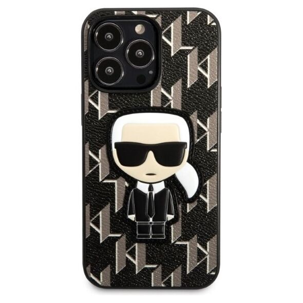 Karl Lagerfeld case for iPhone 13 Pro KLHCP13LPMNIKBK black hard case Monogram Iconic Karl 3666339049386
