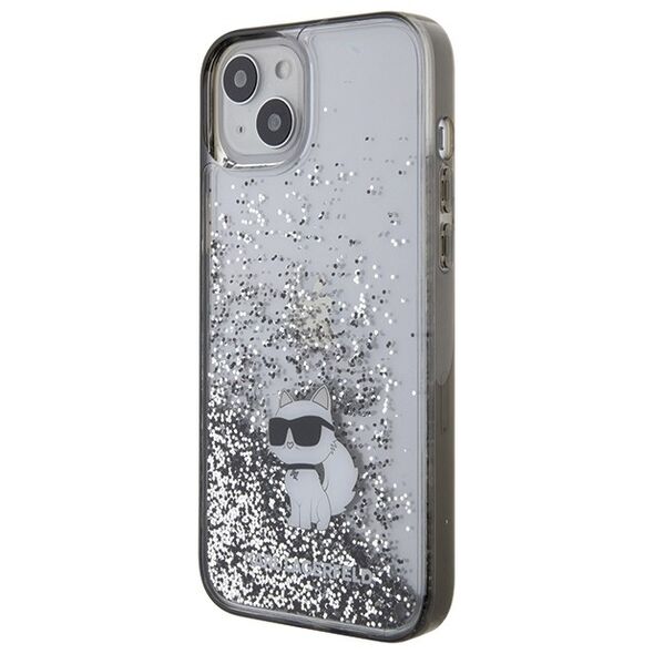 Karl Lagerfeld case for iPhone 15 Plus 6,7&quot; KLHCP15MLKCNSK KARL HC LIQ. GLITTER C TRANSPARENT 3666339164201