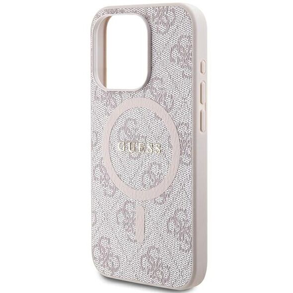 Guess case for iPhone 13 Pro Max 6,7&quot; GUHMP13XG4GFRP pink HC MAGSAFE PU 4G RING CLASSIC LOGO 3666339226695