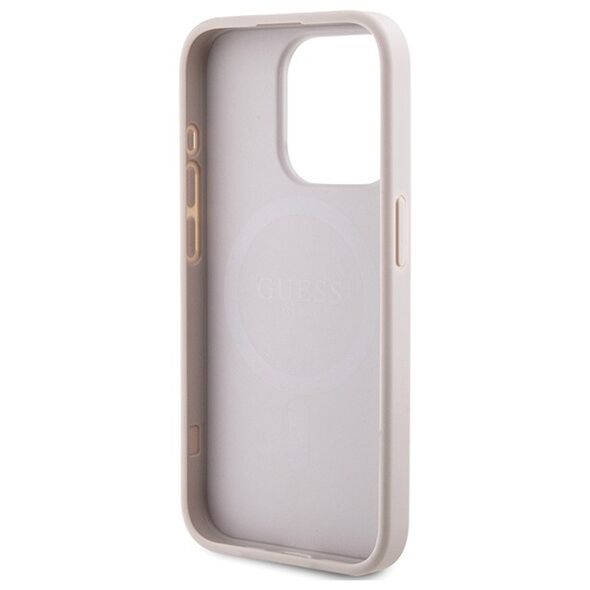 Guess case for iPhone 14 Pro Max 6,7&quot; GUHMP14XG4GFRP pink HC MAGSAFE PU 4G RING CLASSIC LOGO 3666339226732