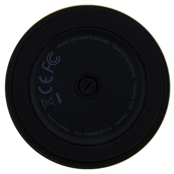 Guess Bluetooth speaker GUWSC3ALSMK STAND MAGNETIC SCRIPT METAL black 3666339220716