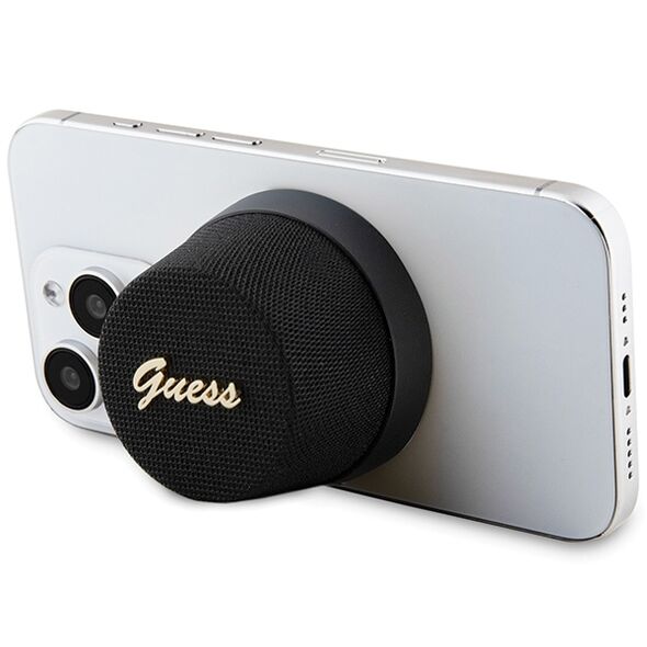 Guess Bluetooth speaker GUWSC3ALSMK STAND MAGNETIC SCRIPT METAL black 3666339220716