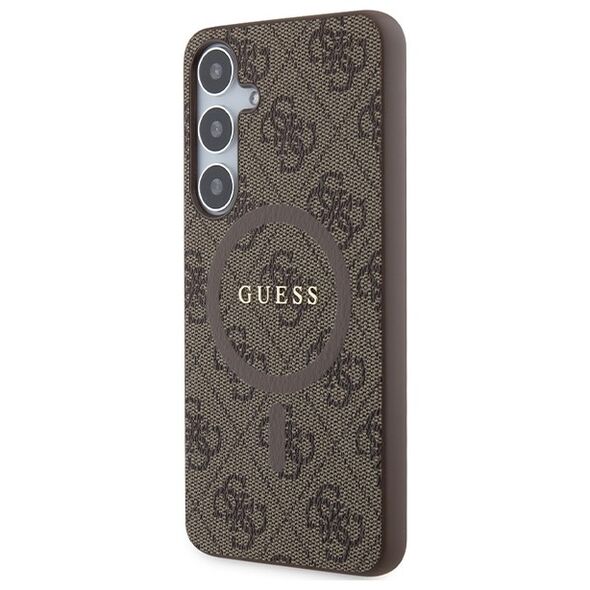 Guess case for Samsung Galaxy S24+ GUHMS24MG4GFRW brown HC MAGSAFE PU 4G RING CLASSIC LOGO 3666339241490
