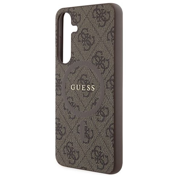 Guess case for Samsung Galaxy S24+ GUHMS24MG4GFRW brown HC MAGSAFE PU 4G RING CLASSIC LOGO 3666339241490
