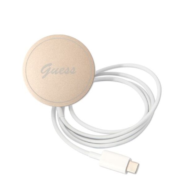 Guess set case + charger for iPhone 14 Pro 6,1&quot; GUBPP14LHMEACSK black hard case Marble MagSafe 3666339103132