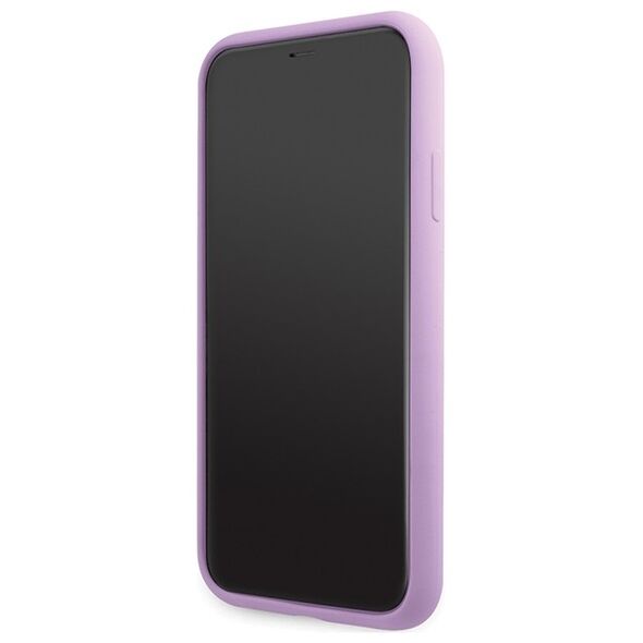 Karl Lagerfeld case for iPhone 11 / Xr KLHCN61SKSVGU purple hardcase Silicone Signature 3666339130602