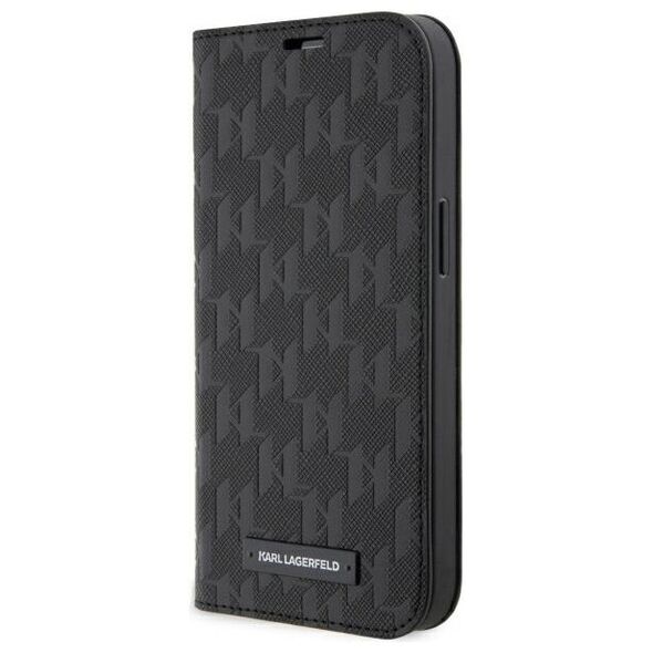 Karl Lagerfeld case for iPhone 14 Pro 6,1&quot; KLBKP14LSAKLHPK black Saffiano Monogram 3666339122966