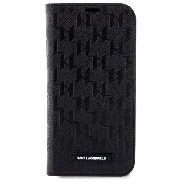 Karl Lagerfeld case for iPhone 14 Pro 6,1&quot; KLBKP14LSAKLHPK black Saffiano Monogram 3666339122966