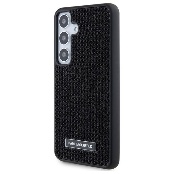 Karl Lagerfeld case for Samsung Galaxy S24 Plus KLHCS24MHDSPRK black HC RHINESTONE LOGO METAL PLATE 3666339241889